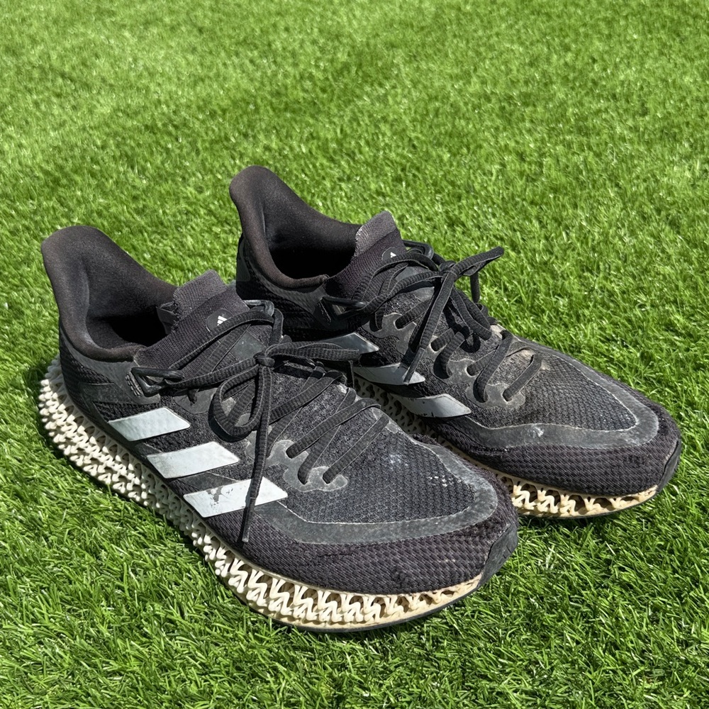 Adidas 4D Black and White Running Shoes